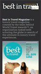 Mobile Screenshot of bestintravelmagazine.com